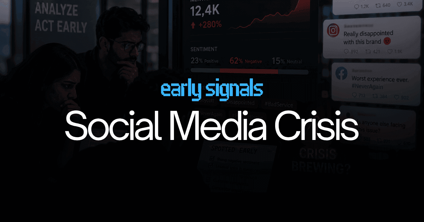 Early Warning Signals of a Social Media Crisis